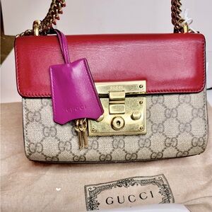 Gucci small padlock shoulder bag